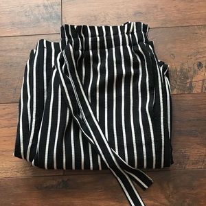 Black and white pants